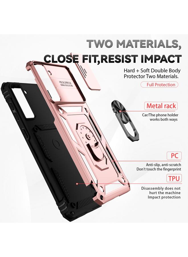 اس-توب جراب لهاتف Samsung Galaxy S21 5G مع حامل كاميرا منزلق - Image 3