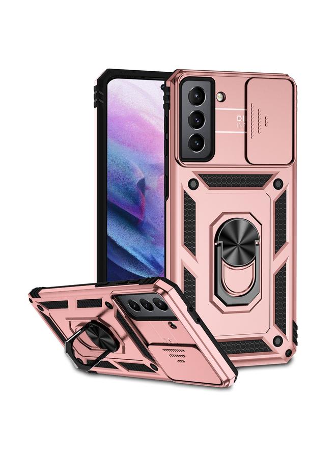 اس-توب جراب لهاتف Samsung Galaxy S21 5G مع حامل كاميرا منزلق - Image 1