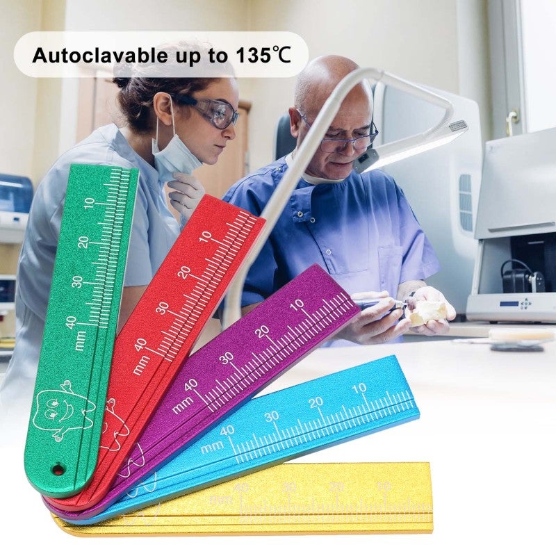Dental Instrument: 135℃ Autoclavable High Precision Measuring Block - Non-Deforming Durable Aluminum Alloy Precision Ruler for Endodontic Dental Procedures - Image 4