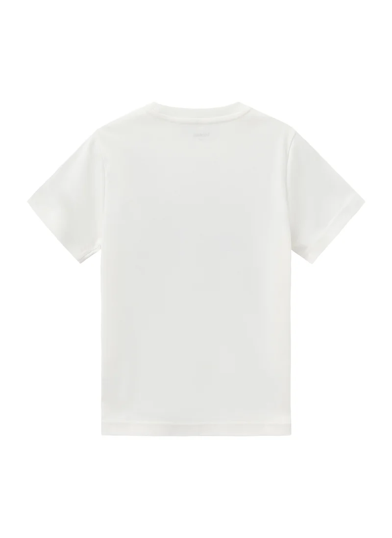Balabala White Kids Boys Round v-neck short-sleeved T-shirt for Men | Best Price UAE