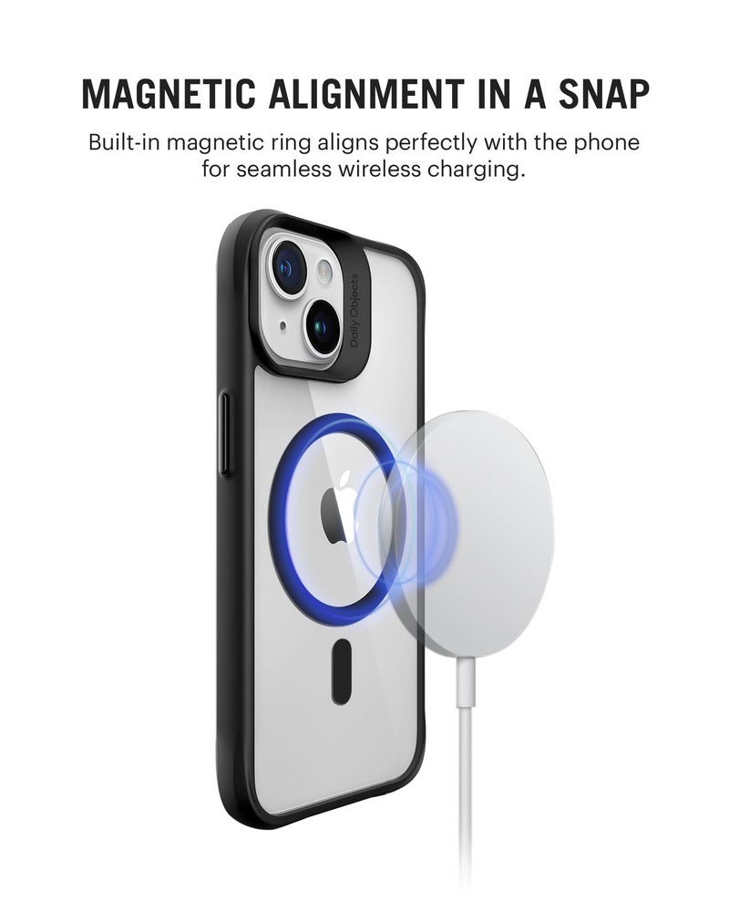 DailyObjects Polycarbonate Case for iPhone 15 Plus Compatible with Mag-Safe Wireless Charging,Hybrid Clear Slim Shockproof Back Cover - Image 2