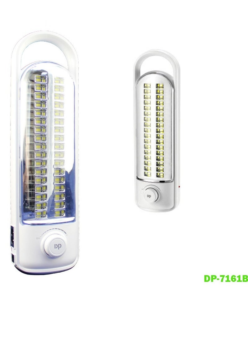 دي بي مصباح يدوي LED محمول في حالات الطوارئ قابل لإعادة الشحن مع منفذ شحن للطاقة الشمسية 6.8 وات  - Image 2