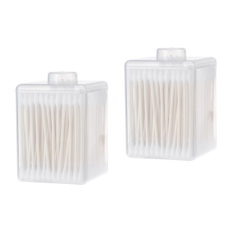 400 قطعة من أعواد القطن الطبيعية ذات الرؤوس المزدوجة، وسادات المكياج لتطبيق ظلال العيون والخدود وأحمر الشفاه - Image 1