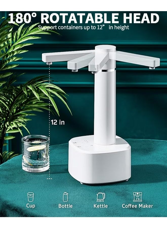 EETU Water Dispenser For 5 Gallon Bottle,Intelligent Desktop Water Bottle Dispenser,Dual-Purpose Automatic Water Pump For Universal Bottle,Water Jug Dispenser Suitable For Home,Office,Outdoor - Image 2