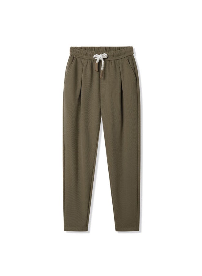 Markless Casual Pants For Men, Autumn And Winter Versatile Simple Loose Straight Comfortable Trousers, Men's 3852, Khaki Color, Size 29 - Image 3