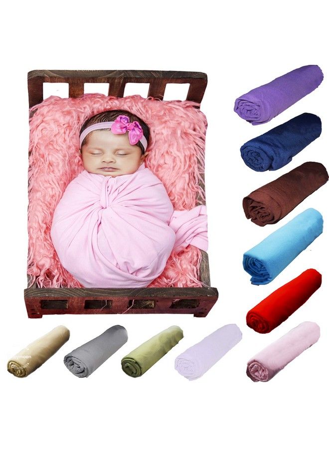 BabyMoon Baby Photography Props Stretch Without Wrinkle Antipilling Breathable Blanket Swaddle Wrap - Image 2