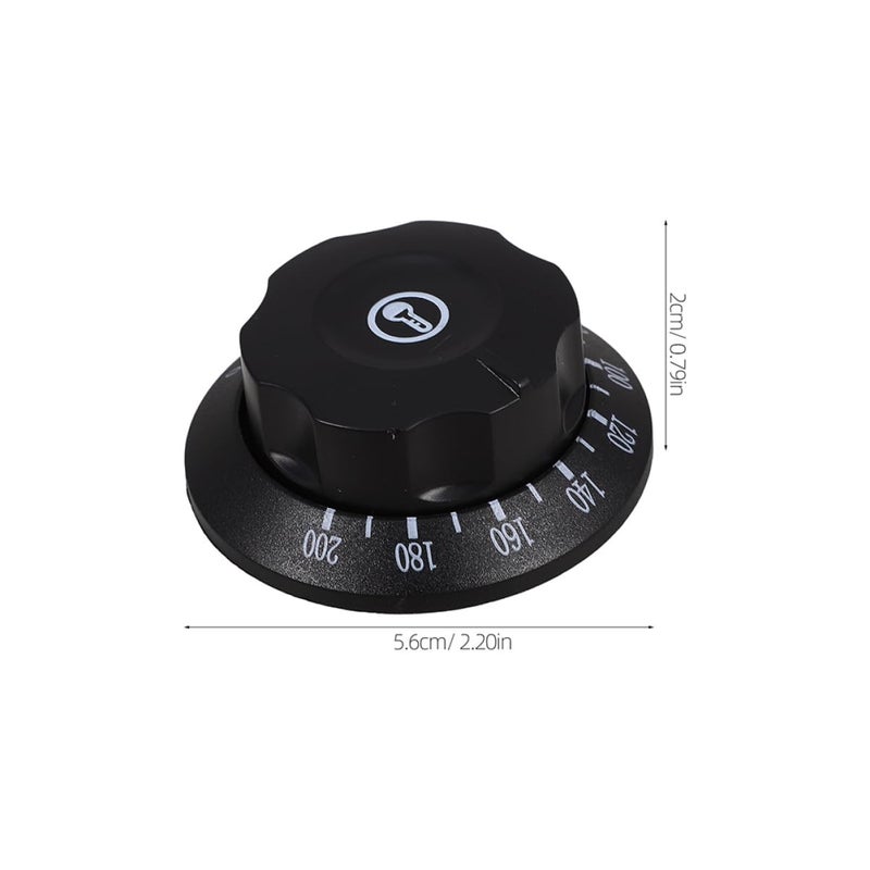 2Pcs Black Thermostat Control Knobs Replacement for Electric Stove Oven Grill Gas Valve - Image 3