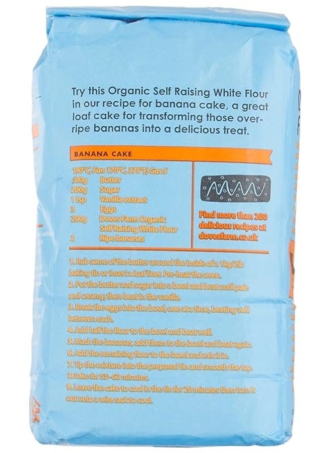 Doves farm - Organic Slef Raising White Flour 1 Kg - Image 1
