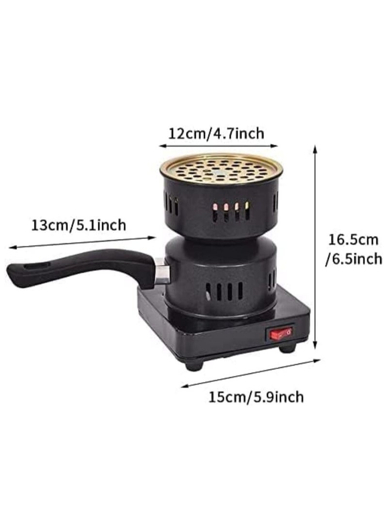 VIO Multipurpose Electric Hot Plate Charcoal Starter Coal Burner Portable Electric Coil Burner Stainless Steel Fast Heating Coil for Nargila Barbeque Tea Coffee  - Image 2