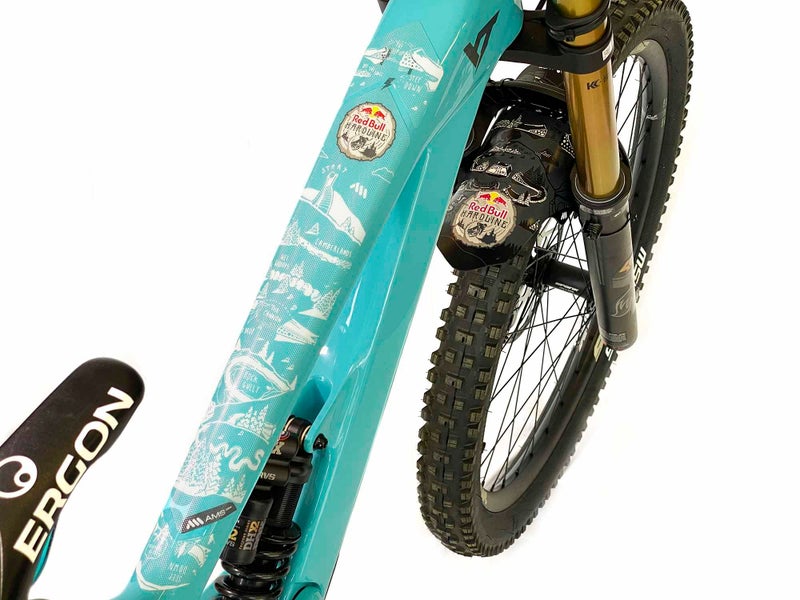 All Mountain Style حماية إطار الدراجة لجميع الجبال - مقاس عالمي، مجموعة مكونة من 10 قطع لأسفل الأنبوب، دعم السلسلة، تآكل الكابلات، PVC خلية نحل عالي التأثير - Image 4