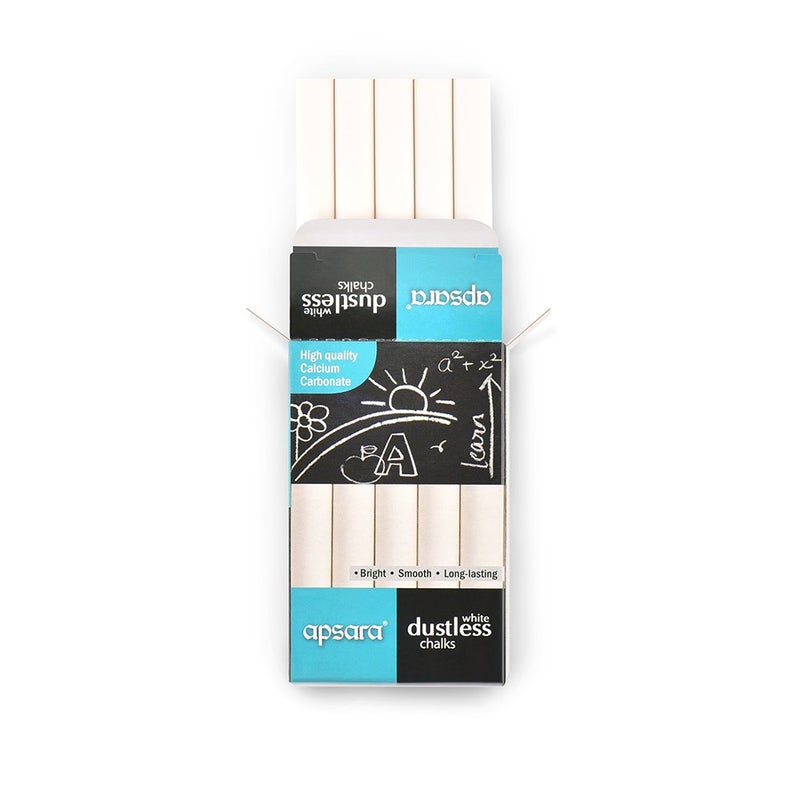 Apsara White Dustless Chalks (Pack of 2) - Image 5