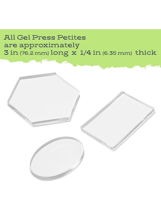Gel Press Petites 3" Hex Oval Rectangle 10812 Hex - Image 2