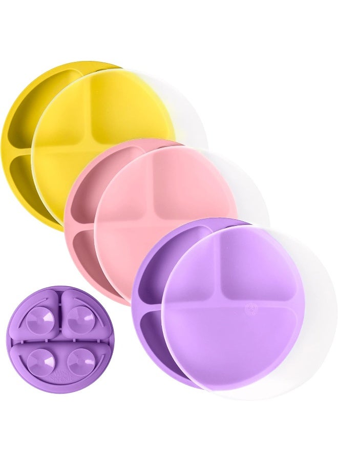 WeeSprout Suction Plates with Lids for Babies & Toddlers - Image 1