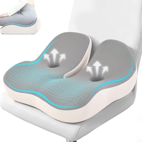 OVRST Seat CushionOffice Chair Memory Cushion Ergonomic Design Relieve Sciatica and LongTerm Sitting Pain Suitable for desks car Seats Games wheelchairs - Image 1