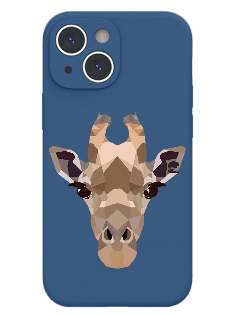 Theodor Protective Slim Fit Case Liquid Silicone Cover with Full Body Protection Anti-Scratch Shockproof Case For iPhone 13 Blue  - Go copy - Image 1