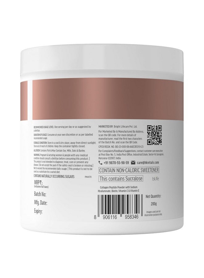 HealthKart hk vitals مكمل كولاجين البحر لإشراقة البشرة (مانجو، 200غ) | فيتامين C، E، صوديوم هيالورونات | لبشرة وشعر وأظافر صحية - Image 3