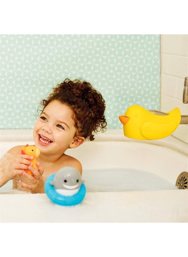Munchkin ® Beak™ Bath Spout Cover Safety Guard with Built-in Bubble Bath Dispenser, Yellow - Image 1
