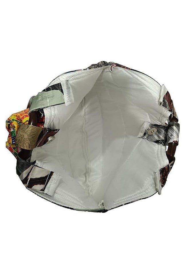 athizay حقائب يد نسائية أنيقة من الجوت والقماش بتصميم ذاتي مصنوع يدويًا من أثيزاي (متعددة الألوان) - Image 5