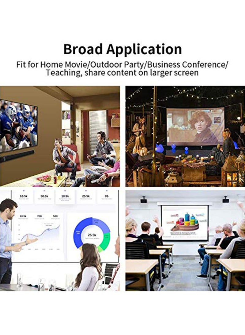 Wireless Display Dongle 2.4G WiFi Portable Display Receiver 1080P HDMI Screen Mirroring Compatible with Phone to TV Projector Support fot M-iracast Airplay DLNA - Image 3