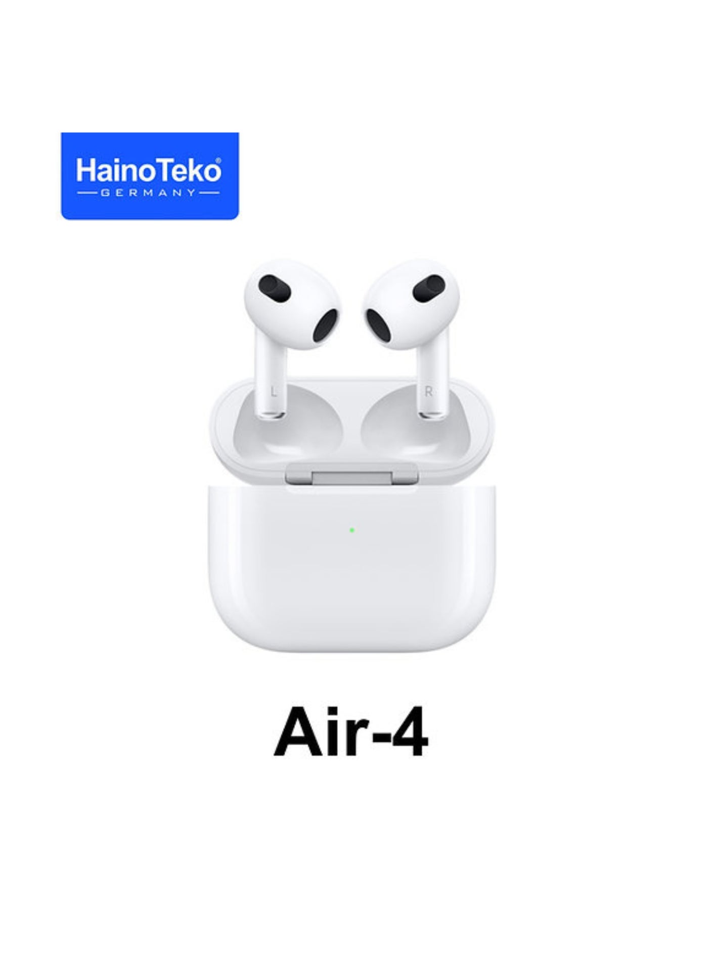 HainoTeko Haino Teko Air 4 Wireless Bluetooth Earphone With High Bass Sound Quality and Multifunctional Touch Control Compatible with all Phones and Tablets