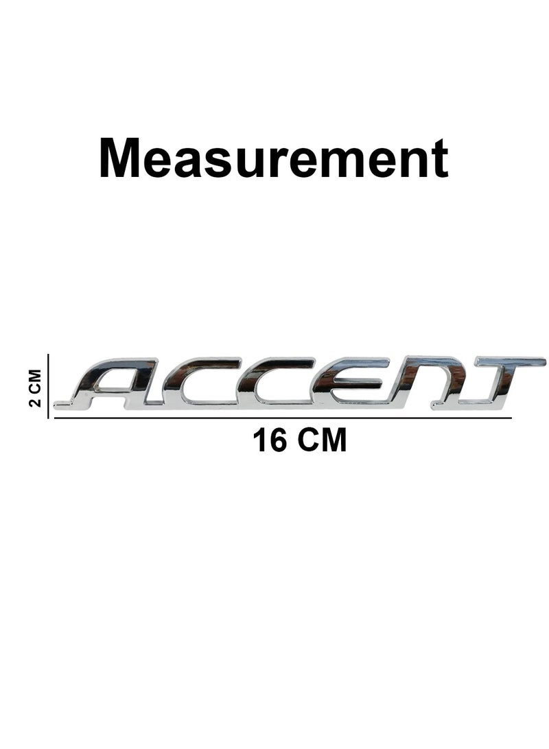 Accent Elevate Your Ride’s Front Fascia with Our Sleek Silver Metal Accent Car Grill Emblem - Image 5