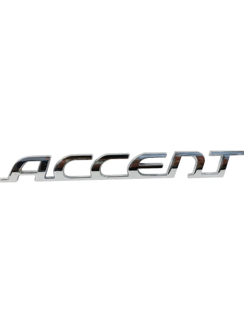 Accent Elevate Your Ride’s Front Fascia with Our Sleek Silver Metal Accent Car Grill Emblem - Image 2