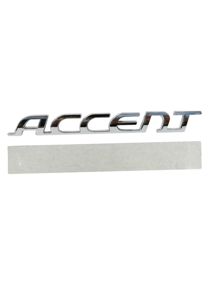 Accent Elevate Your Ride’s Front Fascia with Our Sleek Silver Metal Accent Car Grill Emblem - Image 3