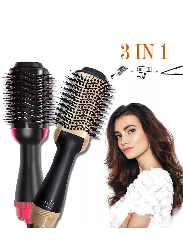 2PACK  Hair Dryer One Step Hair Dryer & Volumizer Hair Dryer Volumizing Styler Comb 3-in-1 negative ion Straightening Brush