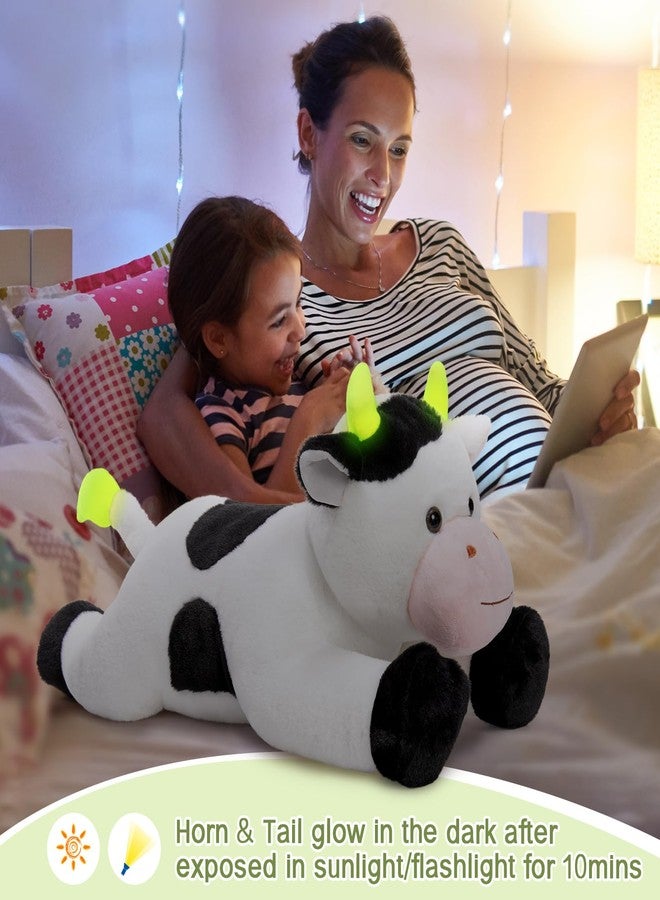 MaoGoLan 5lbs Cow Stuffed Animal Weighted Plush 28 inch Large Cow Toy for Girls, Super Soft & Fluffy Body Pillow for Adults Women Valentine's Day Christmas Easter Birthday Gifts - Image 3