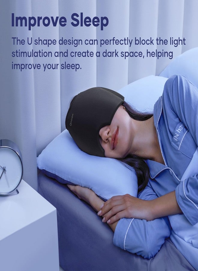 Qnoon Migraine Relief Cap, Headache Relief Cap Mask Products, Cooling Odorless Gel Ice Head Wrap for Tension, Stress,Hangover & Puffy Eyes - Image 4