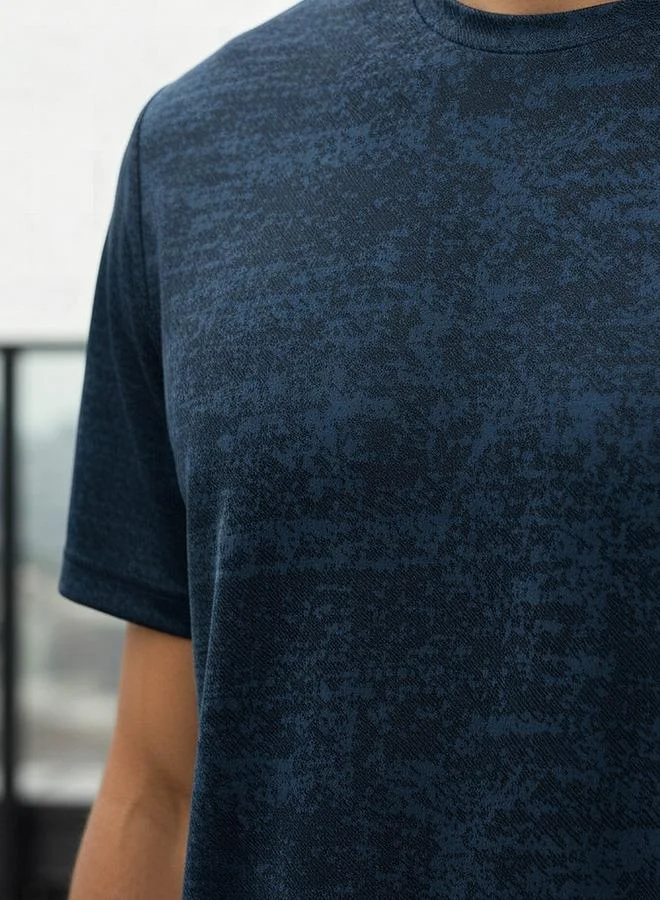 Splash Active BLUE Men Performance T shirt for Men | Best Price UAE