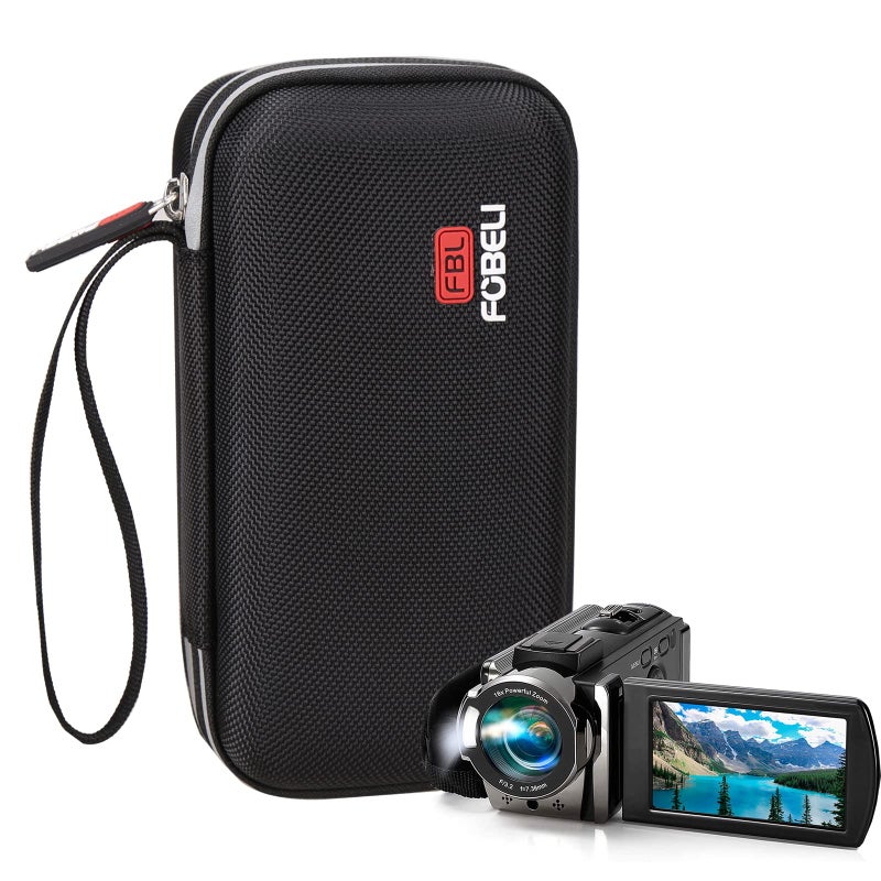FBLFOBELI حافظة FBLFOBELI EVA متوافقة مع كاميرا فيديو kimire/Kicteck/Sony HDRCX405/Canon VIXIA HF R800 R700 (حافظة فقط) - Image 1