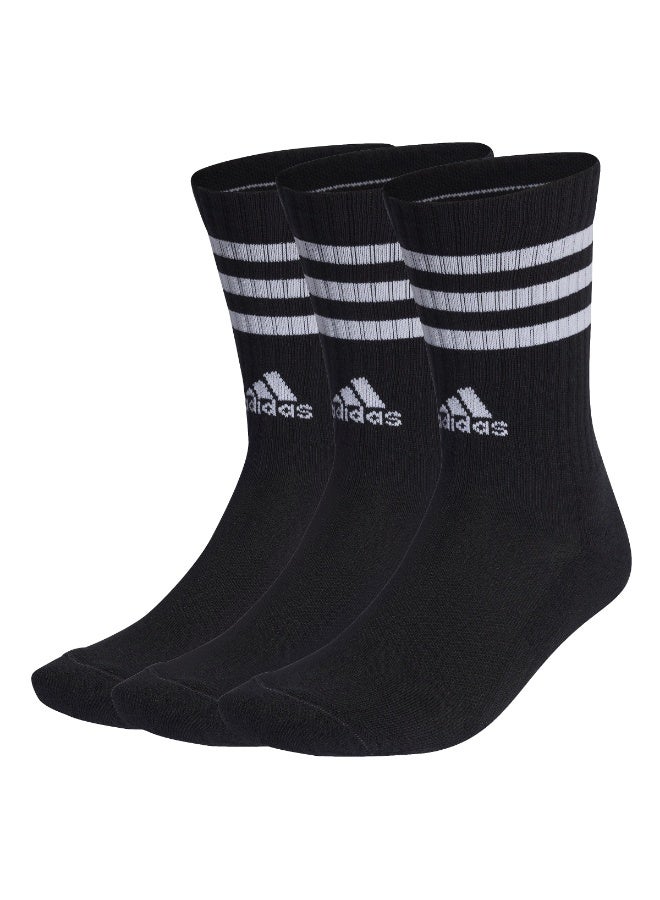 Adidas 3Stripes Cushioned Sportswear Crew Socks 3 Pair Pack - Image 1