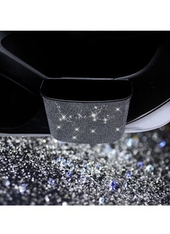 Excefore Car Trash Can, Hanging Wastebasket with Sparkling Rhinestones,  for Desk Car small-trash Portable Mini Dustbin, Vehicle Litter Storage Accessories, Office Kitchen Home  - Image 3