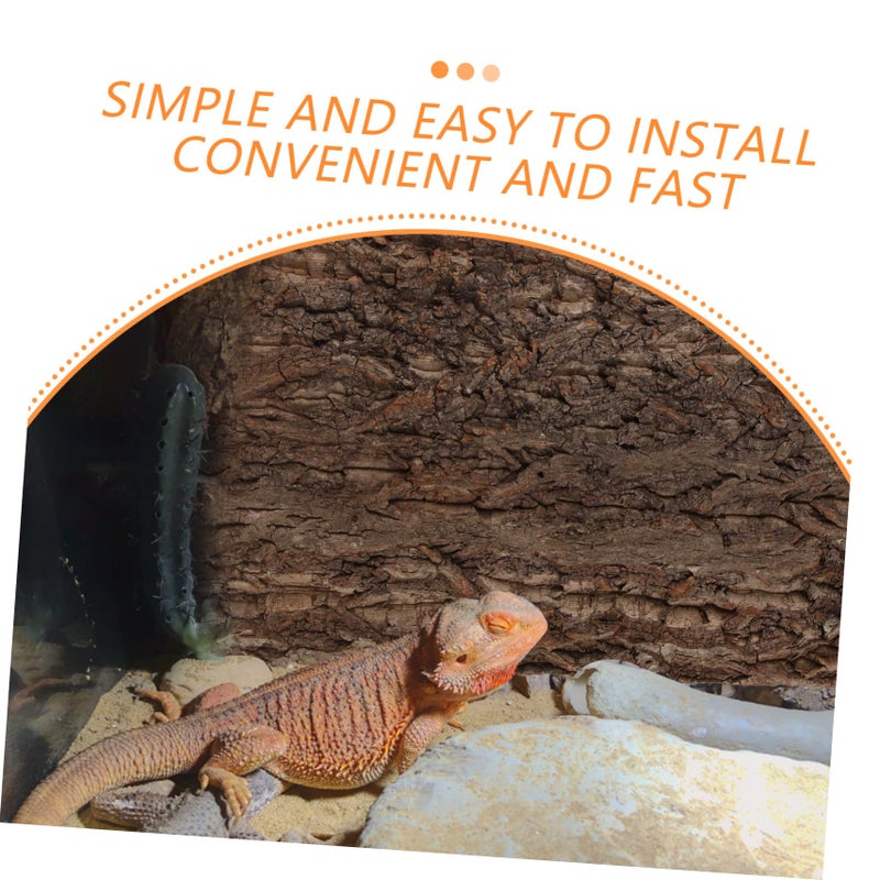 Natural Tree Bark Background For Reptile Terrarium And Fish Aquarium Decor - Image 4