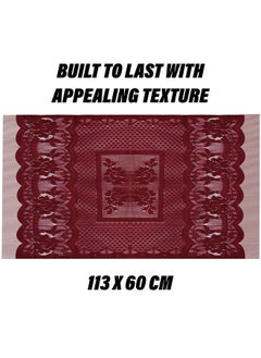 Kuber Industries Kuber Industries Fridge Top Cover | Household Refrigerator Cover | Refrigerator Top Cover for Kitchen | Refrigerator Top Protector | Net Jhalar Fridge Top Cover | Maroon  - Image 3