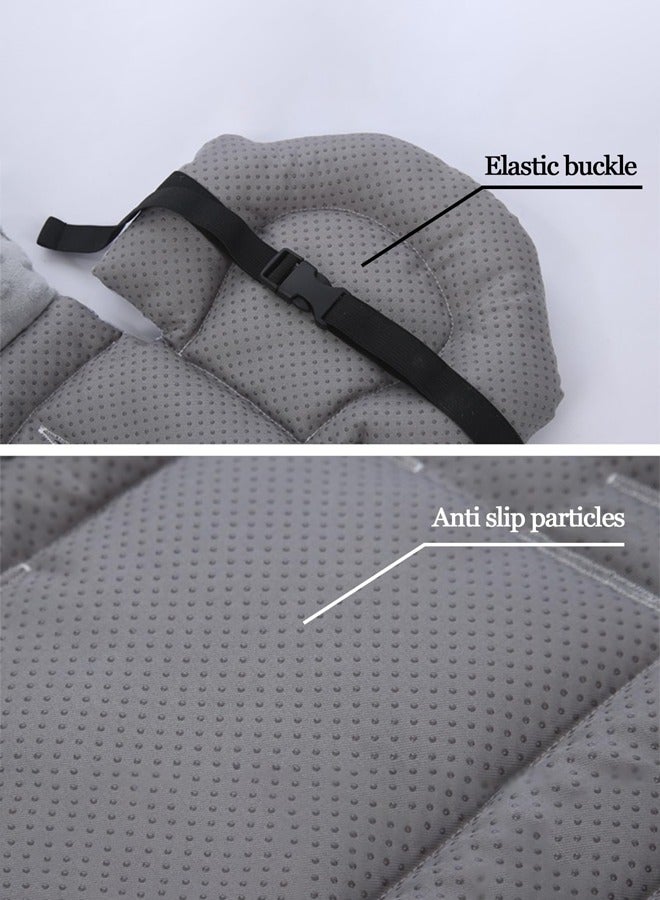 Aissiora Stroller seat cushion antiskid Breathable Soft support  Universally applicable in all seasons Suitable for boys and girls (grey)  - Image 5