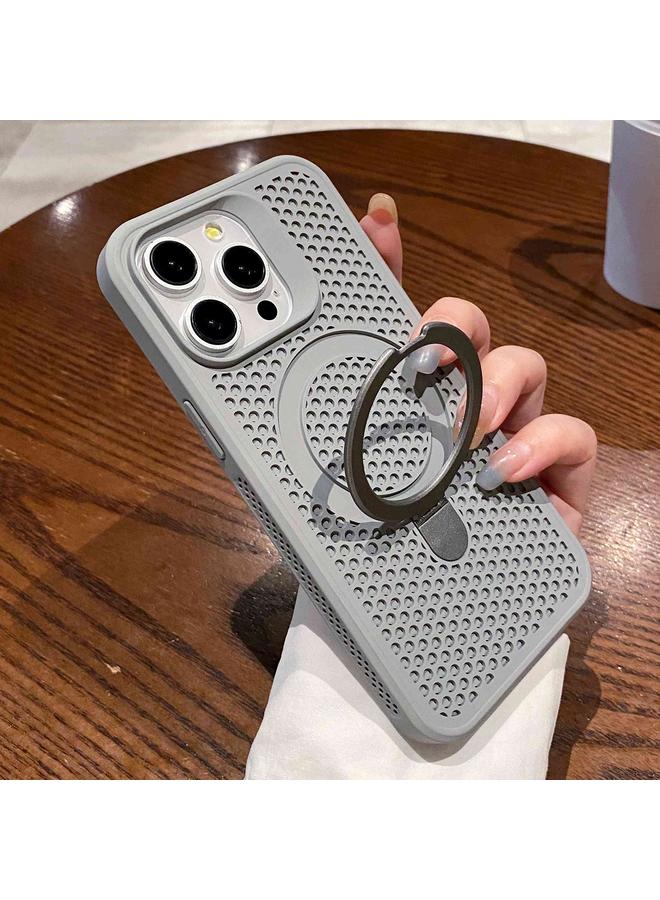 Zaboon Case For iPhone 12 Pro Max Hollow Cooling Magsafe Phone Case with Holder - Image 5