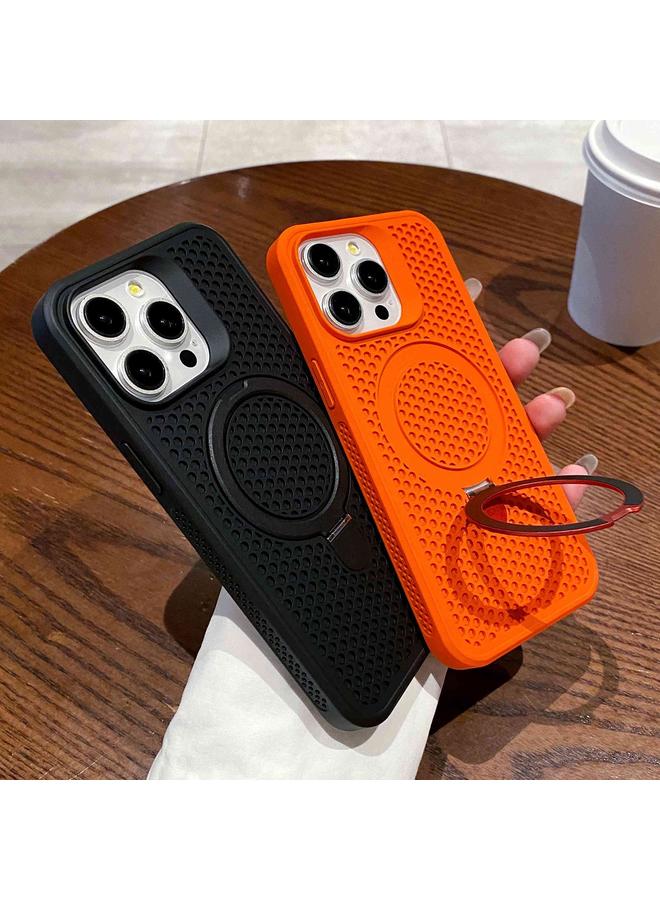 Zaboon Case For iPhone 12 Pro Max Hollow Cooling Magsafe Phone Case with Holder - Image 3