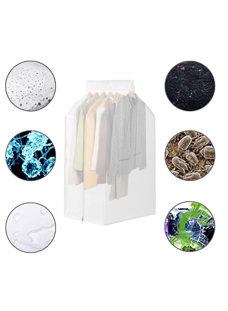 KASTWAVE 35'' Garment Bags for Hanging Clothes, 2 Pack Hanging Garment Bags for Closet Storage for Hanging Shirts, Coats, Dresses, Suits, Seal Closets to Protect Clothing - Image 3