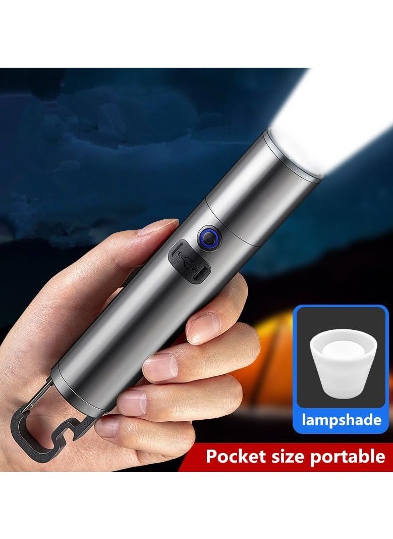 Hawaii - Flashlight LED Rechargeable 1200 Lumens Tactical Flashlight Super Bright Torch Light with 3 Modes Zoomable Waterproof Handheld Flashlight for Outdoor Camping Emergency - Image 1