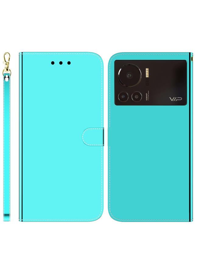 اس-توب جراب لهاتف Infinix Note 12 VIP مصنوع من الجلد الصناعي بسطح مرآة أفقي قابل للطي - Image 1