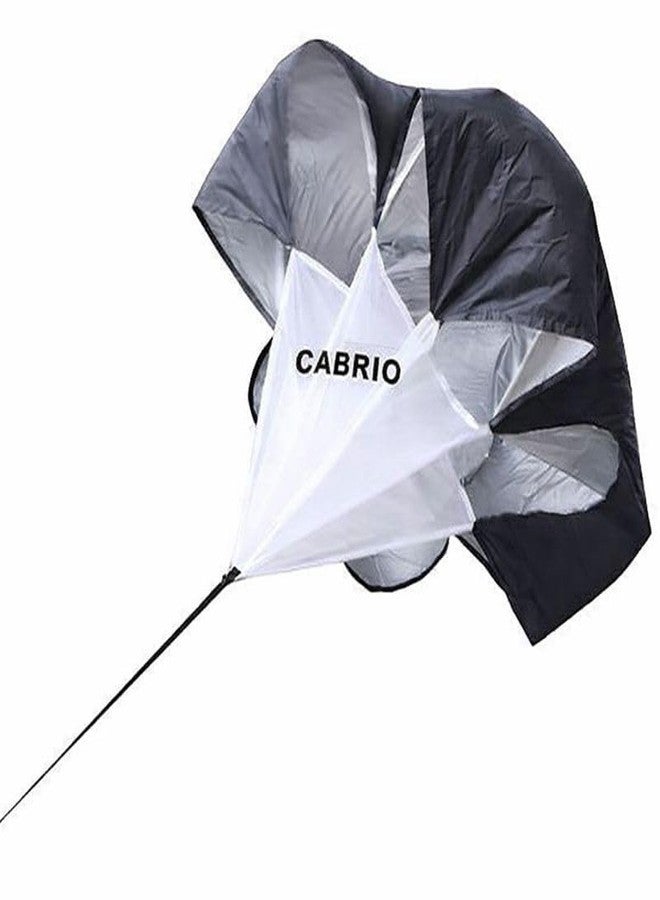 CABRIO Speed Running Chute (42inch) Nylon Black | Strength and Agility Speed Training Resistance Speed Parachute with Carry Bag | Fitness Training Equipment for Football Soccer Tennis (42 Inch(S)) - Image 2