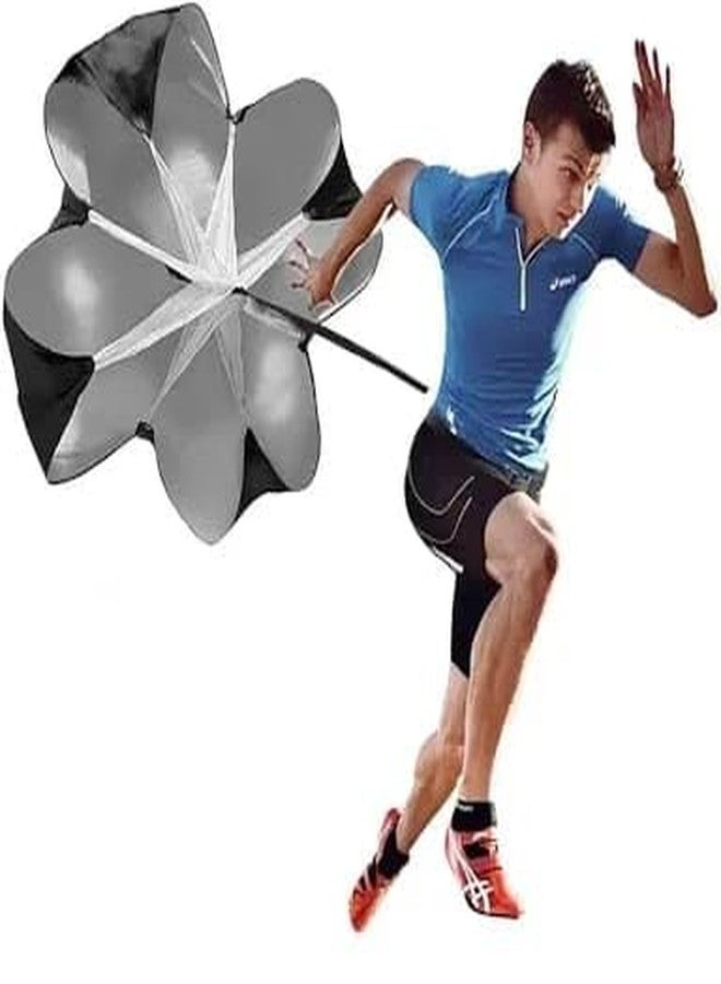 CABRIO Speed Running Chute (42inch) Nylon Black | Strength and Agility Speed Training Resistance Speed Parachute with Carry Bag | Fitness Training Equipment for Football Soccer Tennis (42 Inch(S)) - Image 4