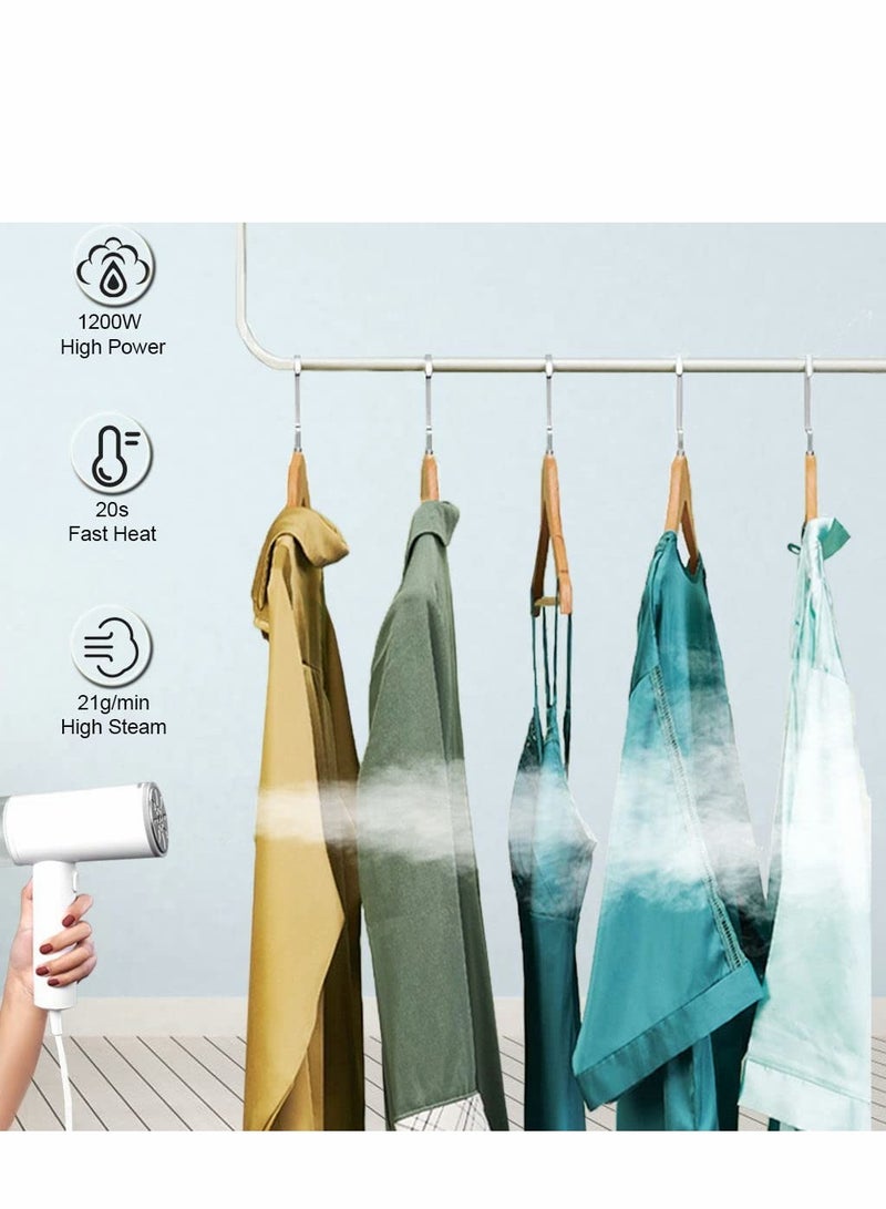 Excefore Steamer for Clothes, Foldable Handheld Clothing Wrinkles Remover Garments, 20-Second Fast Heat-up, Portable Mini Fabric Steam Iron Home and Travel - Image 4