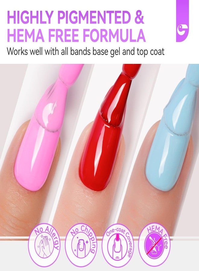gelike ec Pro Gel Polish for Salon: 36 Colors Kit HEMA-FREE Highly Pigmented Formula Manicure Nail Art Design for Women 16ml Professional Bottles - Image 3