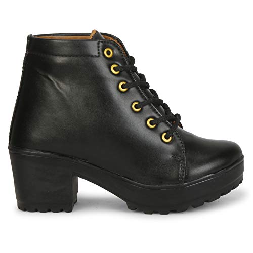KRAFTER Women's & Girl's Classic Winter Boot-HP-1599-Black-41 - Image 3