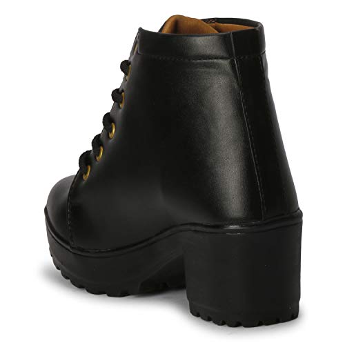 KRAFTER Women's & Girl's Classic Winter Boot-HP-1599-Black-41 - Image 4