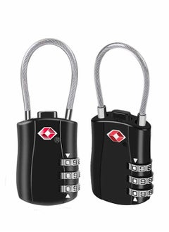 KASTWAVE Travel Luggage Locks 2 Pcs, Combination Padlock for Luggage, Suitcases, Backpacks, Duffle Bag Laptop Camera Bag  - Image 1