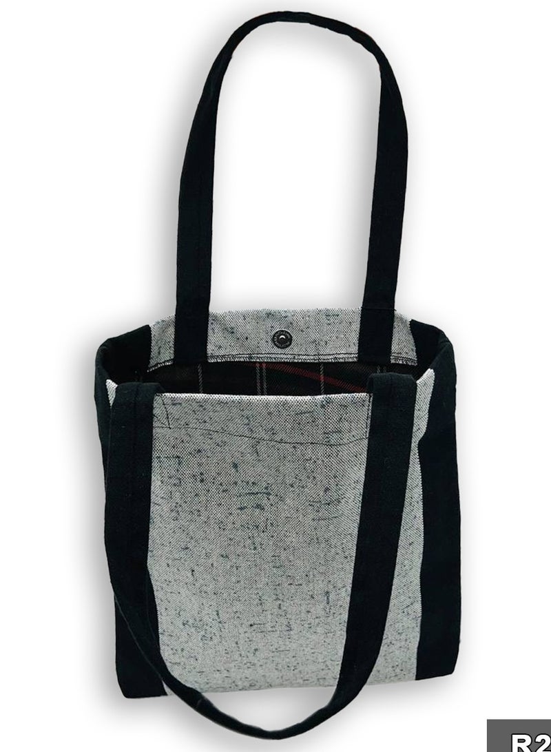 Gharibo Bags casual printed linen tote bag - Image 2